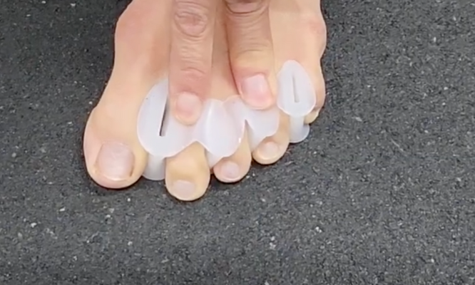 demonstration of the toe spacer operation