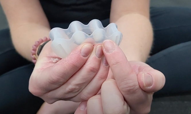 Using toe spacers showing toe spacers
