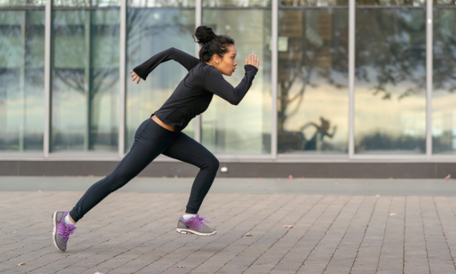 woman running doing sports